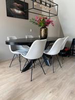 6 Beige eetkamerstoelen velvet, Huis en Inrichting, Stoelen, Ophalen of Verzenden