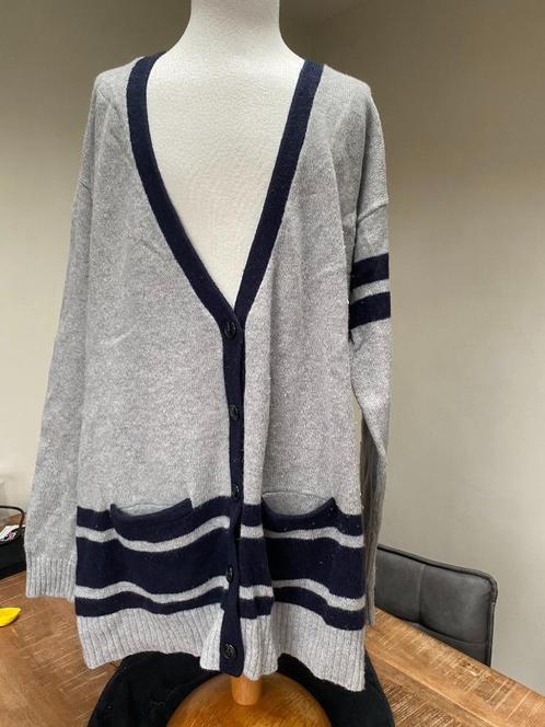LEVI'S v-hals vest zeer netjes 100% wol grijs maat L D2, Kleding | Dames, Truien en Vesten, Gedragen, Maat 42/44 (L), Grijs, Ophalen of Verzenden