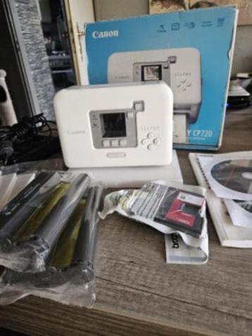 Zgan Canon SELPHY CP-720 draagbare fotoprinter met accessoir beschikbaar voor biedingen