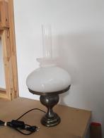 mooie  gave antieke tinnen tafellamp, Antiek en Kunst, Antiek | Lampen, Ophalen of Verzenden