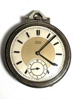 Zilveren Art Deco Zakhorloge Forum (1935), Antiek en Kunst, Antiek | Klokken, Ophalen of Verzenden