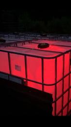 IBC vat, vloeisttank 1000litr,  waterbak ,FEEST verlichting, Tuin en Terras, Regentonnen, Kunststof, Met kraantje, 150 liter of meer