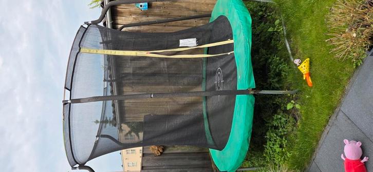 Trampoline met valnet 244cm, Kinderen en Baby's, Speelgoed | Buiten | Trampolines, Gebruikt, Ophalen