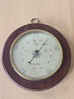 Grote Vintage TFA Dostmann Barometer op houten plaat €19 !!, Audio, Tv en Foto, Weerstations en Barometers, Ophalen of Verzenden