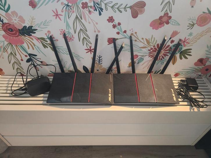 Asus RT-AX55 AX1800 2x Dual Band Wifi 6 Gigabit Router, Computers en Software, Routers en Modems, Zo goed als nieuw, Router, Ophalen of Verzenden