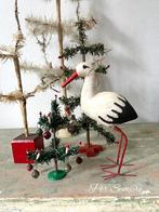 Per Sempre ,Zeer leuke Vintage Cotton Stork,Ooievaar ,Kerst, Ophalen of Verzenden