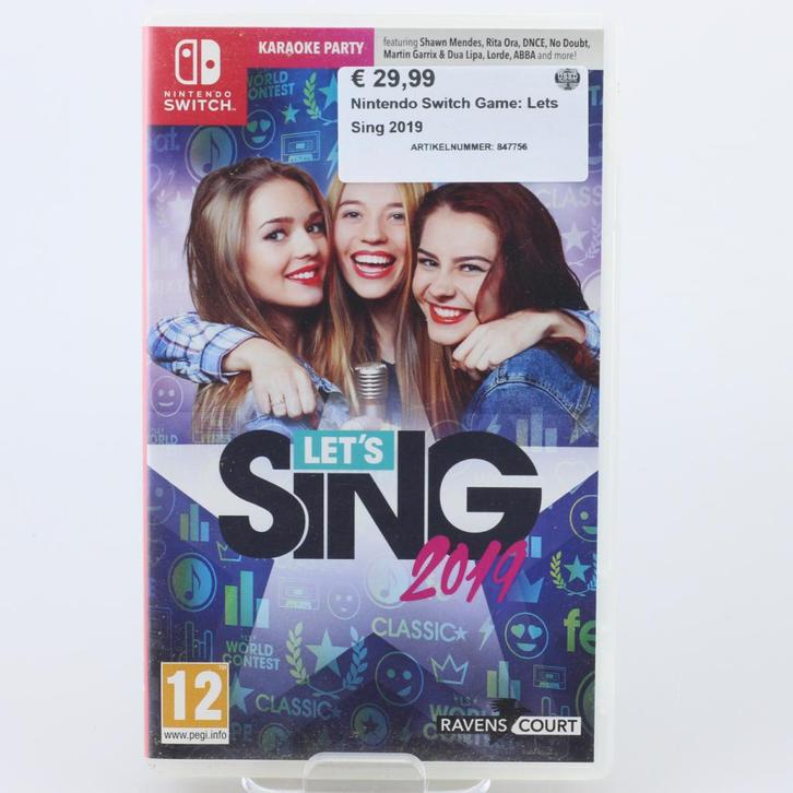 Nintendo Switch Game: Lets Sing 2019, Spelcomputers en Games, Spelcomputers | Nintendo Switch, Zo goed als nieuw