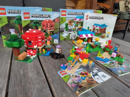 * Lego Minecraft - 4 sets (21179, 21184, 21164, 21177) *, Kinderen en Baby's, Speelgoed | Duplo en Lego, Zo goed als nieuw, Lego