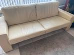 Leren Tweezitsbank 2x, Ophalen, Gebruikt, 150 tot 200 cm, Tweepersoons
