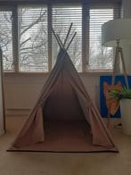 Roze - grijze Tipi speeltent van zware kwaliteit canvas., Kinderen en Baby's, Speelgoed | Buiten | Speelhuisjes, Ophalen, Zo goed als nieuw