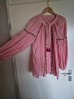 Zara heel aparte blouse rood wit m/xl, Zara, Maat 46/48 (XL) of groter, Ophalen of Verzenden, Zo goed als nieuw