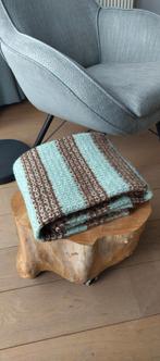 Dekentje voor (reis) wieg of speelkleed blauw bruin, Kinderen en Baby's, Babykleding | Schoentjes en Sokjes, Ophalen, Gebruikt