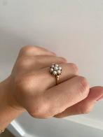 Vintage parel ring 9 karaat, Ophalen of Verzenden, Zo goed als nieuw, Goud, Dame