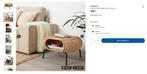 Ikea GAMLEHULT Voetenbank met bergruimte, rotan/antraciet, Huis en Inrichting, Banken | Voetenbanken en Poefen, Ophalen, Gebruikt
