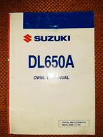 Owners Manual; Suzuki DL650A, Motoren, Handleidingen en Instructieboekjes, Suzuki