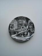 Wandbordje "DE POTTENBAKKER", diameter 10 cm, Ophalen of Verzenden