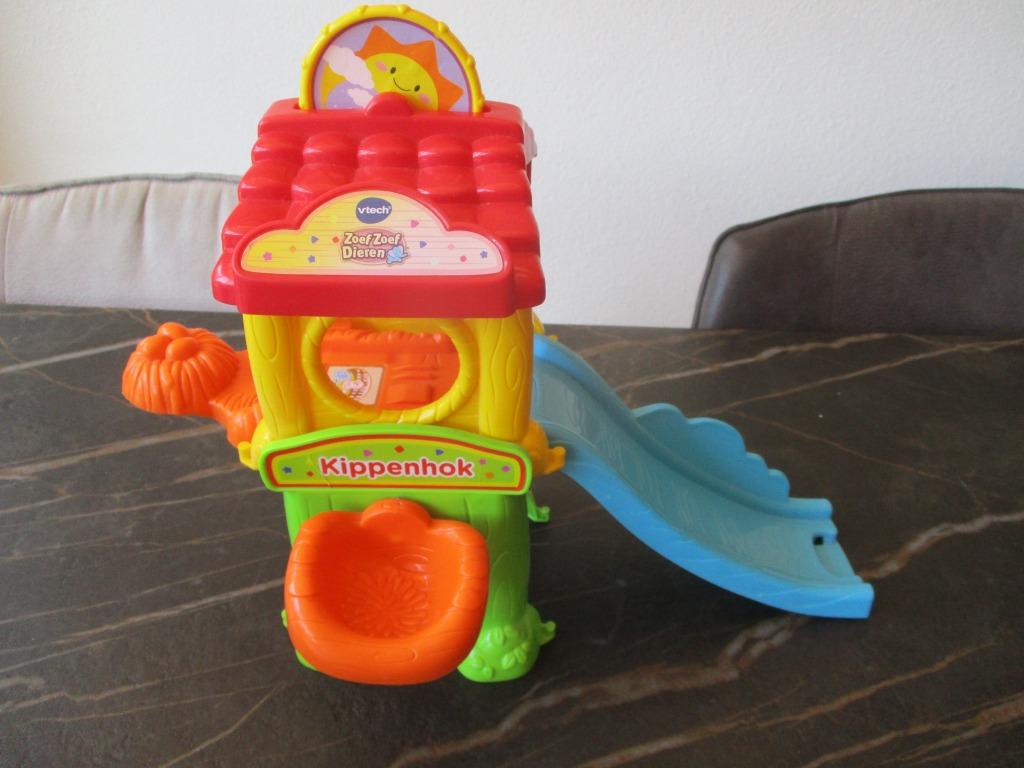 Vtech Zoef Zoef Dieren Kippenhok + Hondenhok, Ophalen of Verzenden, Zo goed als nieuw, 2 tot 4 jaar