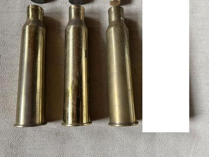 wo2 - 25mm Hotchkiss Anti-tank patronen 1934 36 37 - LEEG, Verzamelen, Militaria | Tweede Wereldoorlog, Landmacht, Hulzen of Bodemvondsten