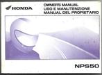 NPS50 owner manual bromfiets, Ophalen of Verzenden, Zo goed als nieuw