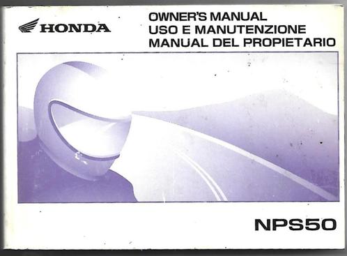 NPS50 owner manual bromfiets, Fietsen en Brommers, Handleidingen en Instructieboekjes, Zo goed als nieuw, Ophalen of Verzenden