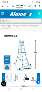 Profesionele Vouwladder 4 treden., Doe-het-zelf en Verbouw, Ladders en Trappen, 2 tot 4 meter, Zo goed als nieuw, Ophalen