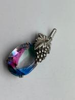 A243 Prachtige zilveren hanger mystic topaas, Ophalen of Verzenden, Zilver, Hanger