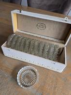 12 Kristallen Onderzetters in Doos, Ophalen of Verzenden