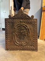 Haardplaat 60 breed en 75 hoog, Huis en Inrichting, Haarden, Ophalen, Gebruikt, Vrijstaande haard, Houthaard