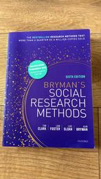 Social research methods - Bryman (sixth editon), Ophalen of Verzenden, Zo goed als nieuw, WO