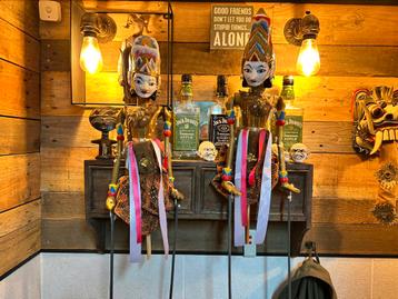 Authentieke Wayang Golek-poppen – Unieke Indonesische kunst beschikbaar voor biedingen
