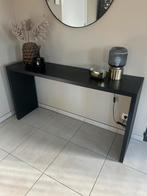 Sidetable bruin / zwart 147x77, Huis en Inrichting, Ophalen, 100 tot 150 cm, Zo goed als nieuw, 25 tot 50 cm