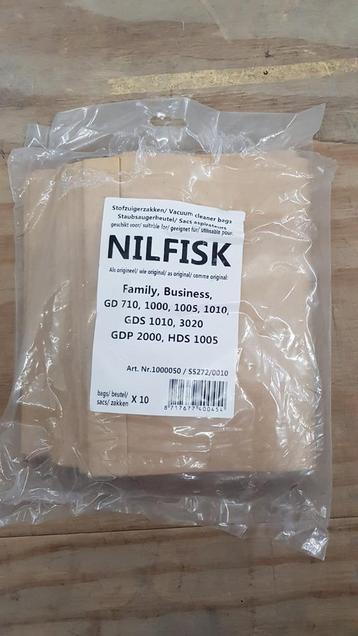 Nilfisk Stofzuigerzakken 9 stuks nieuw in de verpakking.