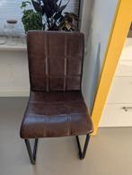 Trendhopper 6x eetkamerstoelen, Huis en Inrichting, Stoelen, Gebruikt, Bruin, Ophalen of Verzenden, Metaal