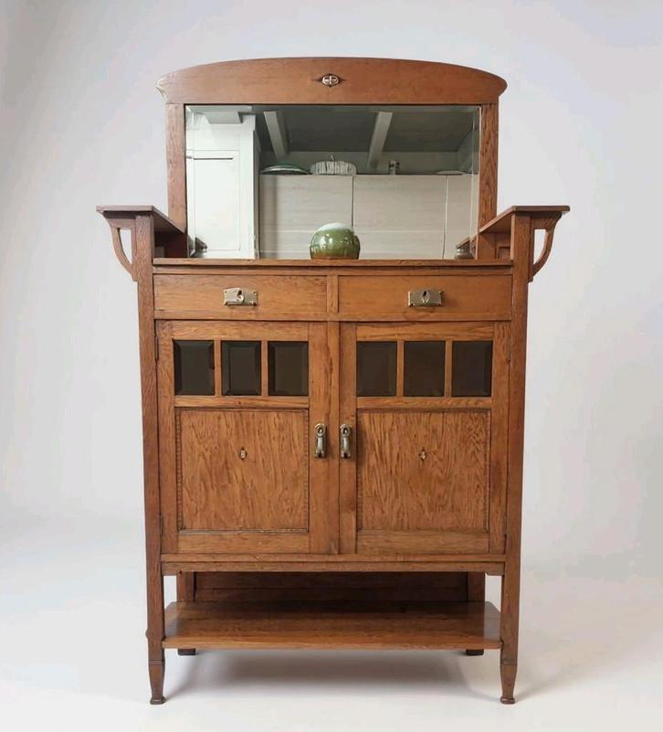 Antieke jugendstill kast art deco buffetkast, Antiek en Kunst, Antiek | Meubels | Kasten, Ophalen