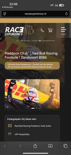 Redbull racing formule 1 VIP, Tickets en Kaartjes, Twee personen, Juni