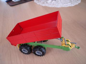 kipper SIKU, John Deere 6400 ERTL, Case met andere banden