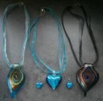 Murano glas kettingen, Overige materialen, Verstelbaar, Blauw, Ophalen of Verzenden