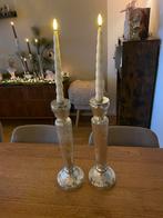 Kerst twee kandelaars met kaarsen €12,50, Ophalen of Verzenden