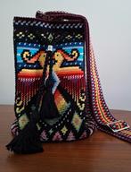 Mochila tas gehaakt 100 % katoen. Meerkleurig, ontwerp Birds, Ophalen of Verzenden, Nieuw