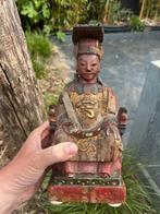 Chinees houtsnijwerk beeld Chinese aziatisch vintage, Antiek en Kunst, Ophalen of Verzenden