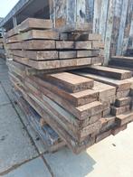 Azobe hardhouten  planken  balken bielzen 8x25cm, Tuin en Terras, Palen, Balken en Planken, Ophalen, Zo goed als nieuw, Hardhout