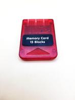 PS1 Memory Card Third Party 15 Blokken Rood, Avontuur en Actie, 1 speler, Sony support, Eén computer