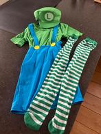 Luigi carnaval shirt rokje sokken en pet maat xs, Ophalen of Verzenden, Zo goed als nieuw