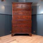 George III chest on chest ladekast uit 1830, Gebruikt, 150 tot 200 cm, 50 tot 75 cm, 50 tot 100 cm