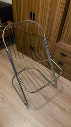 Vintage Metalen draadstoel, Ophalen, Zo goed als nieuw, Zwart, Eén