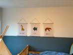 3 x dieren textiel poster (A3) Bees & Bananas, Ophalen of Verzenden, Zo goed als nieuw, Wanddecoratie