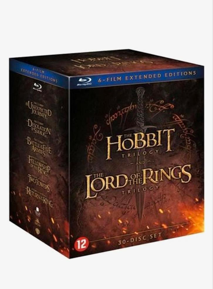 Lord of the Rings & Hobbit Extended Blu-ray Boxset, Cd's en Dvd's, Blu-ray, Science Fiction en Fantasy, Boxset, Ophalen of Verzenden