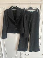 Zgan zwart krijtstreep pak blazer broek Bandolera maat 36, Kostuum of Pak, Overige kleuren, Ophalen of Verzenden, Zo goed als nieuw