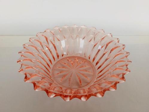 Schaal Zabkowice Persglas Art Deco Vintage, Antiek en Kunst, Antiek | Glas en Kristal, Ophalen of Verzenden
