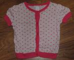 Polka dot roze H&M zomer bolero vest korte pofmouwen maat 86, H&M, Nieuw, Ophalen of Verzenden, Truitje of Vestje